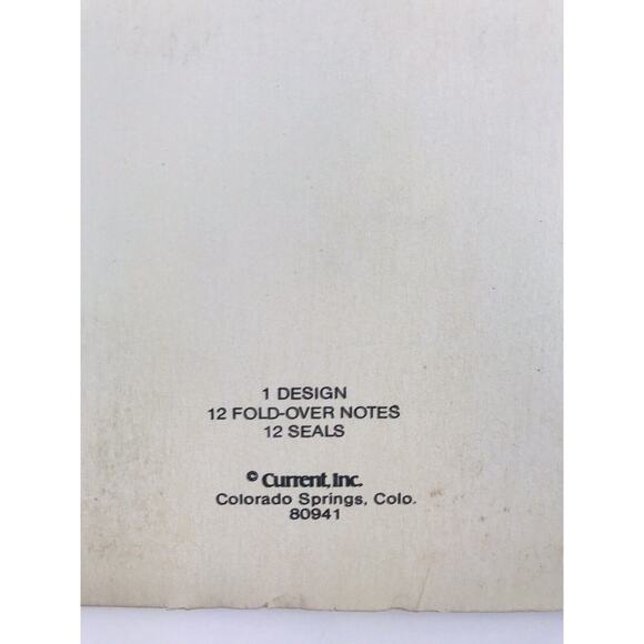 Christmas Noteables 12 Fold Over Greeting Holiday Note Cards Winter Wreath Vinta - Picture 8 of 8